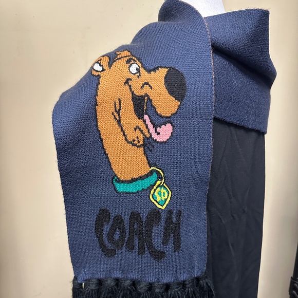 NWT! Rare! Coach X Scooby Doo! Muffler Women's/Unisex Scarf In Merino Wool CF874 - Picture 1 of 8